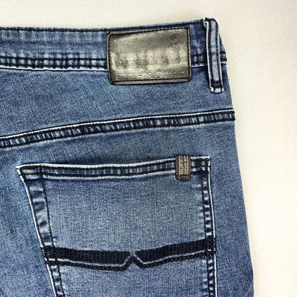 Axel‎ Jeans Men's Blue Medium Wash Tag Size 38x30 Slim Stretch Western